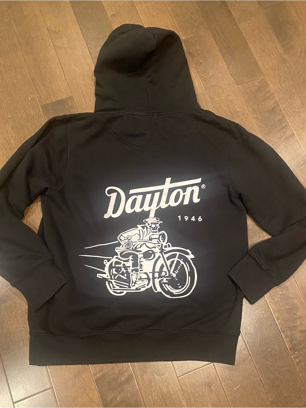 Rare Dayton boots cafe racer hoodie